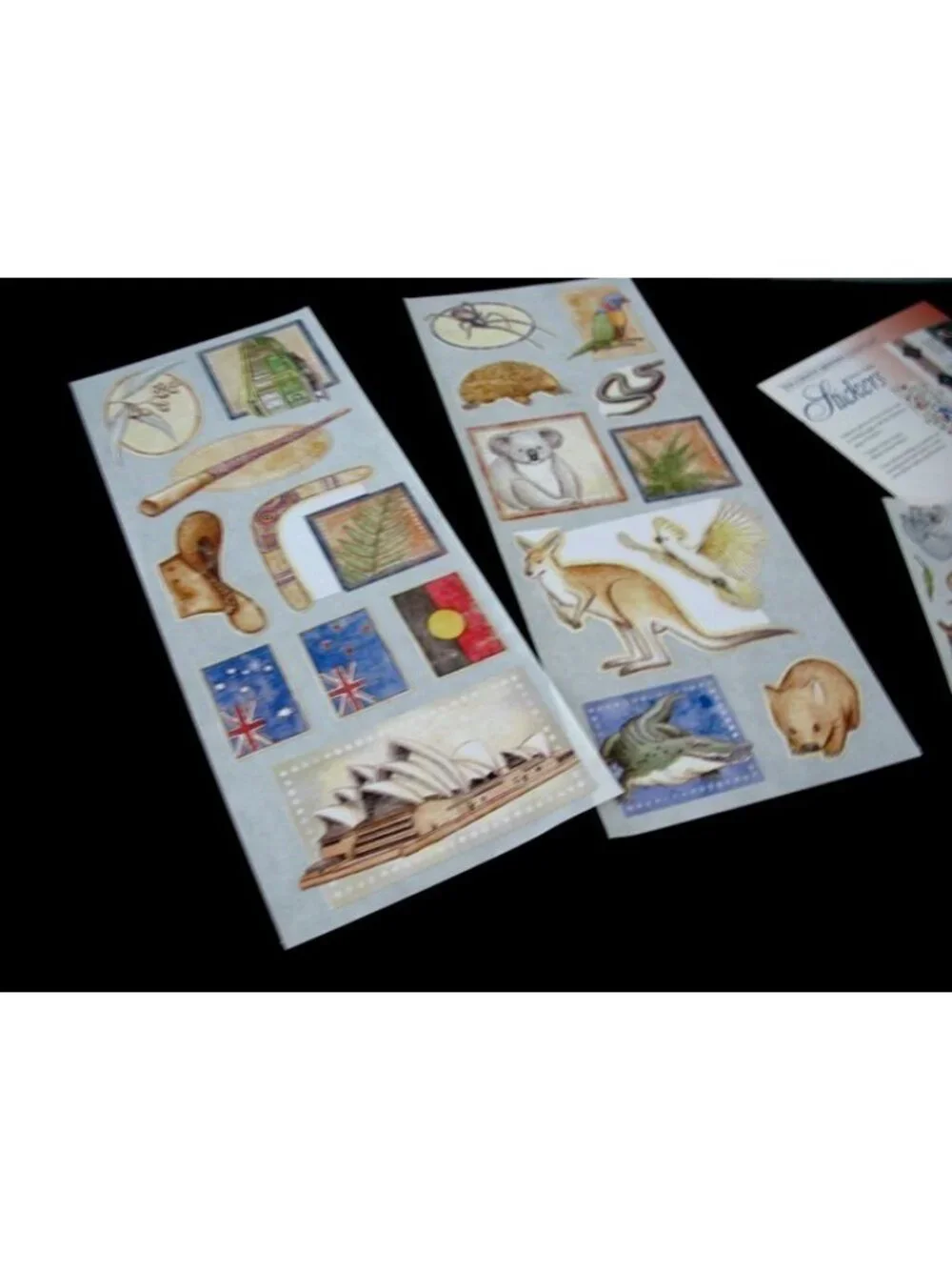 2 pkg new Creative Memories Aussie& Kiwi Adventures Stickers 2 sheets& DownUnder